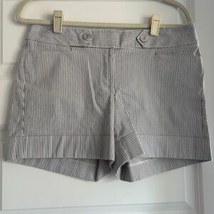 WHBM Striped Cuffed Shorts SZ 8